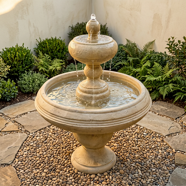 Barcelona Two Tier Garden Fountain - Small