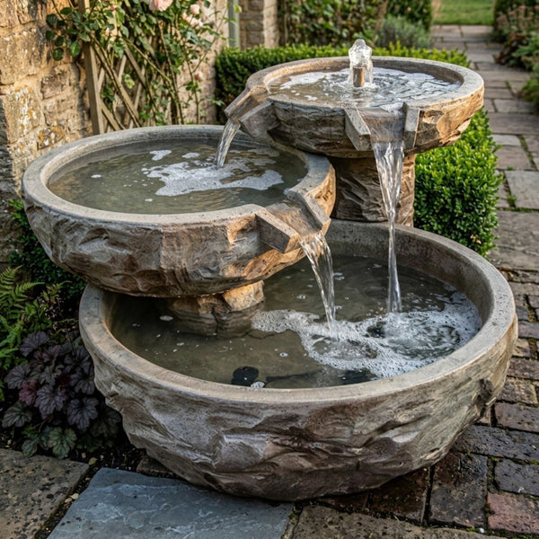 Basalt Triple Cascade Fountain