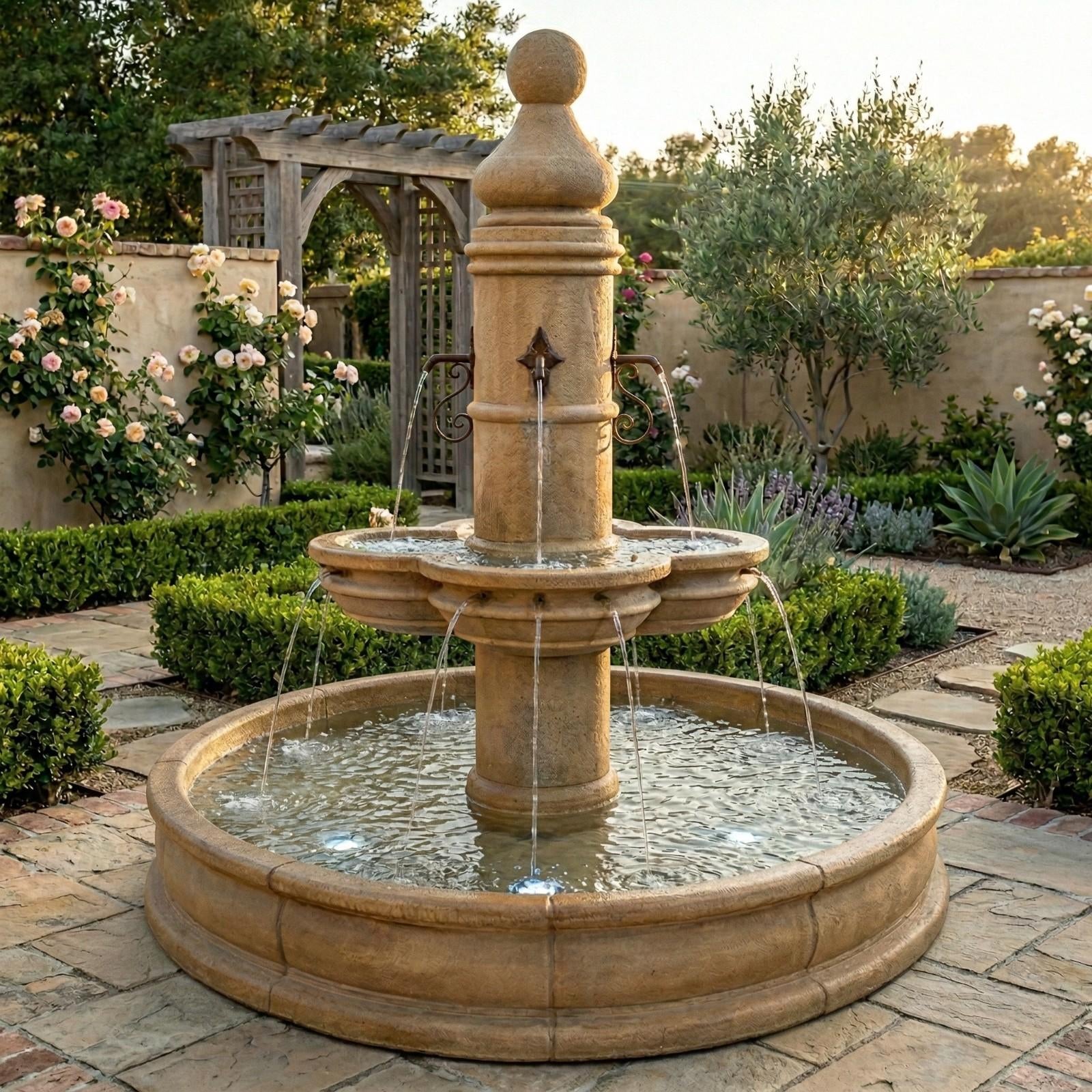 Beaumont Fountain With 70" Pond