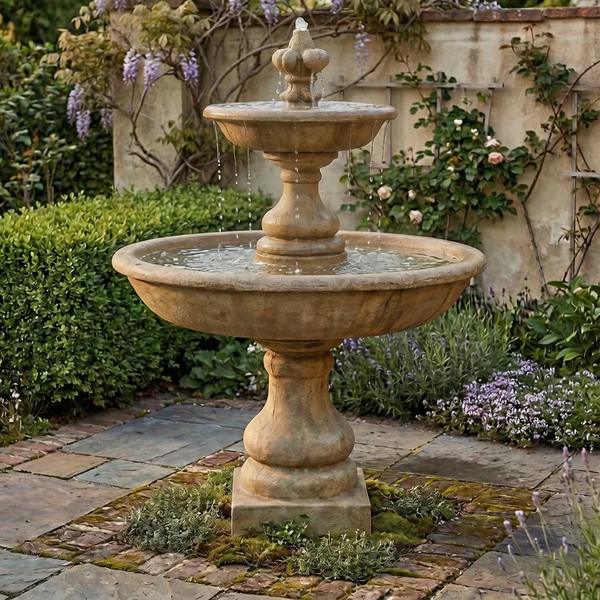 Belair Two Tier Outdoor Water Fountain