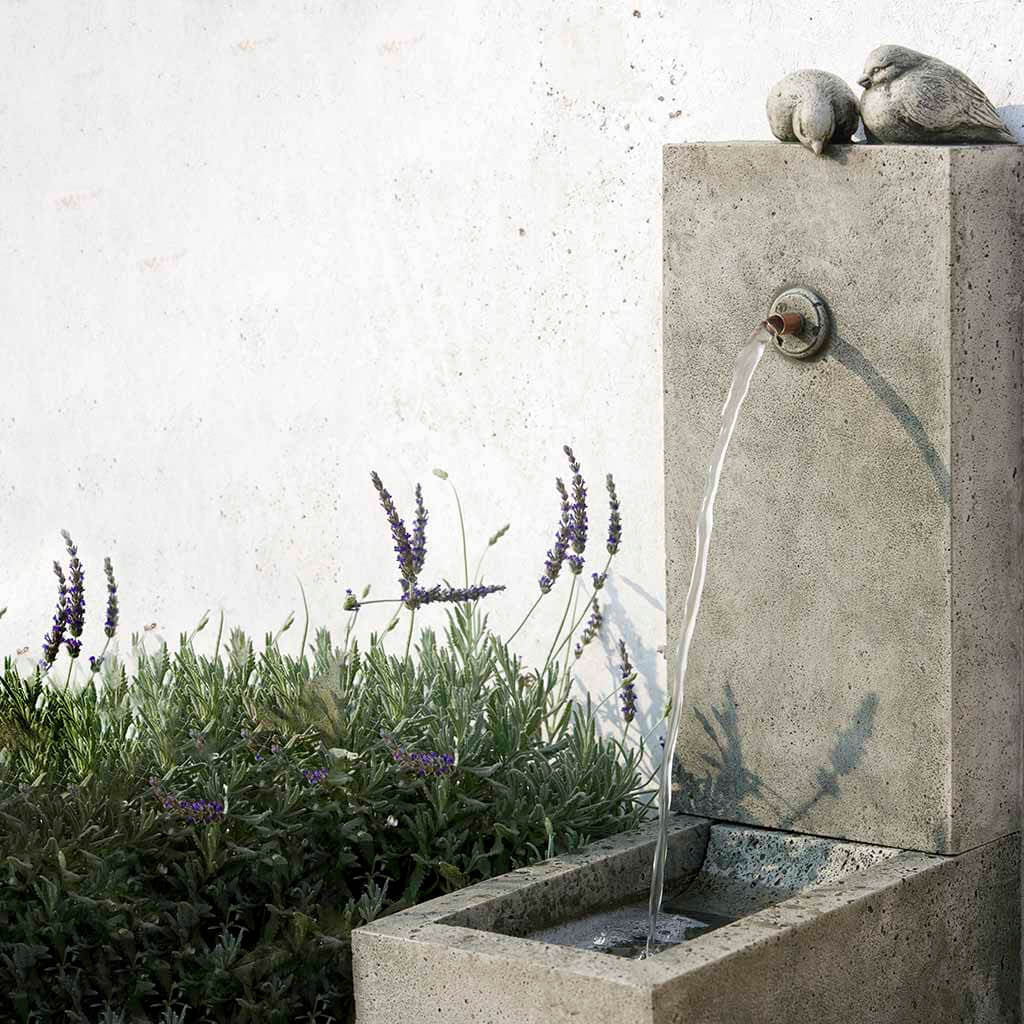 Square Bird Element Water Fountain