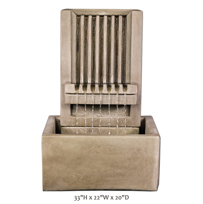 Brentwood Channel Patio Fountain Short