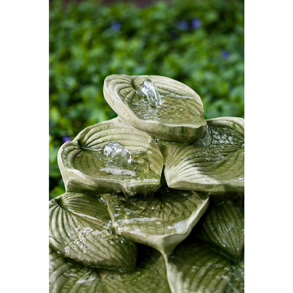 Cascading Hosta Garden Water Fountain