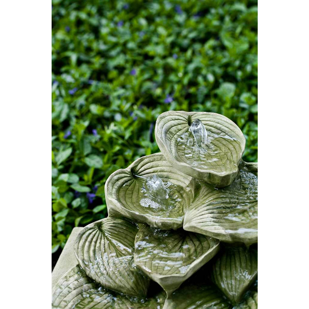 Cascading Hosta Garden Water Fountain