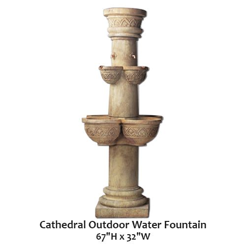 Cathedral Outdoor Water Fountain