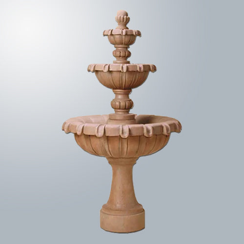 Chateau Three Tier Outdoor Water Fountain