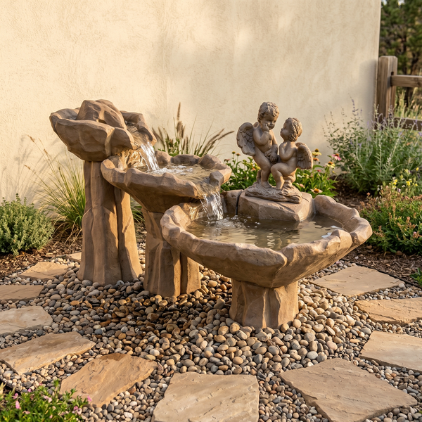 Courtship Cascade Garden Fountain