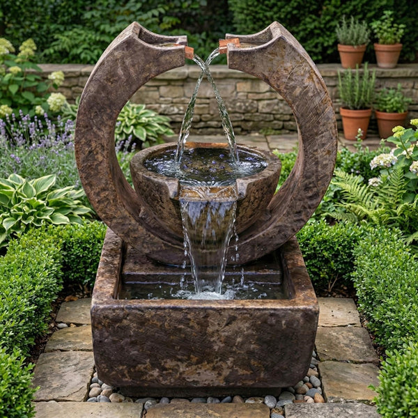 Crescent Two-Spill Fountain