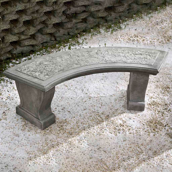 Curved Leaf Garden Bench