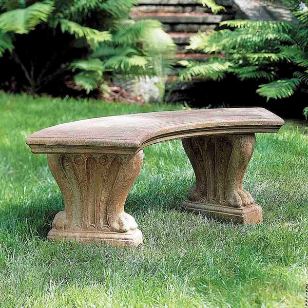 Curved West Chester Stone Bench
