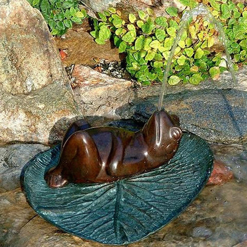 Brass Baron Darn Frog Garden | Pool Accent