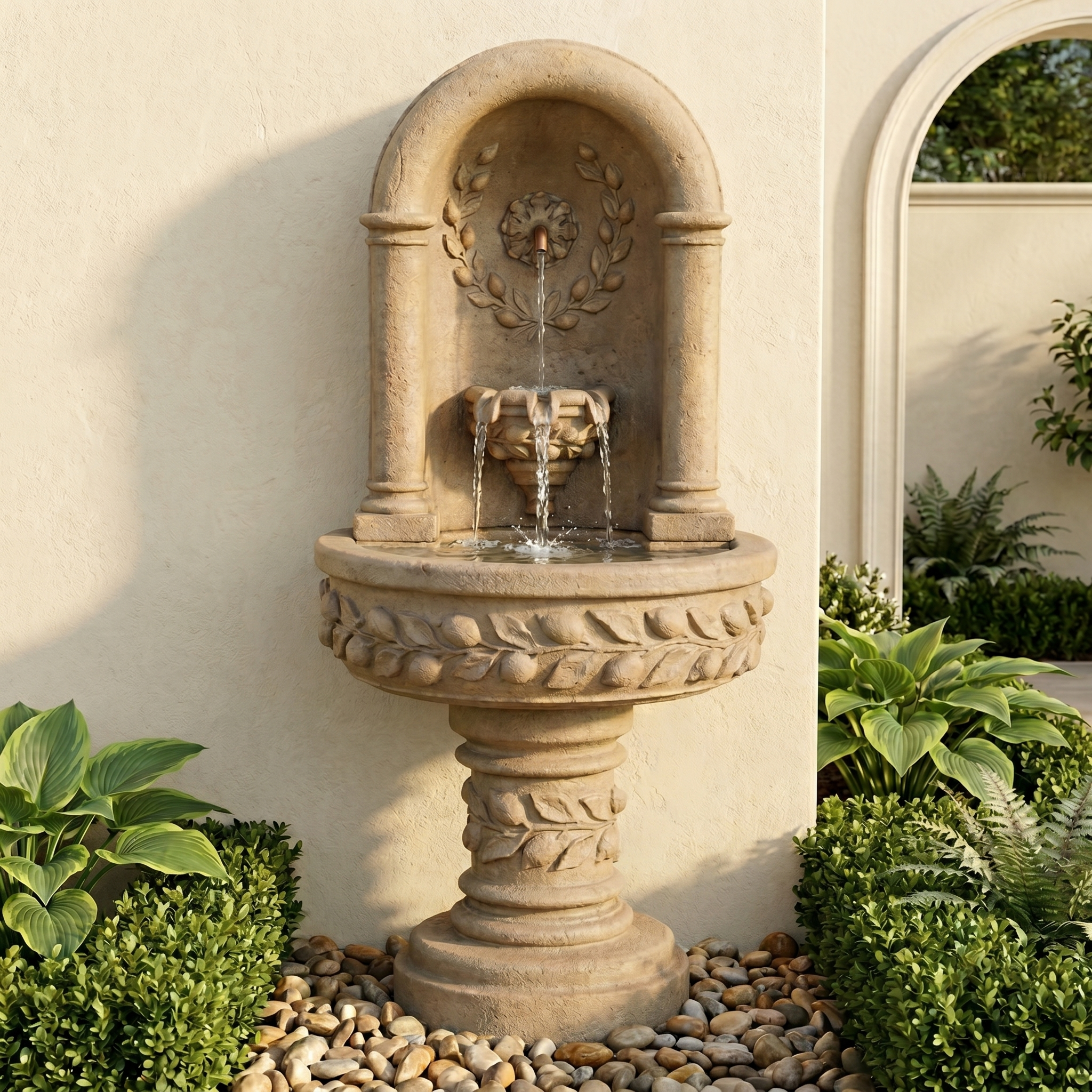 Deruta Lemon Niche Wall Fountain