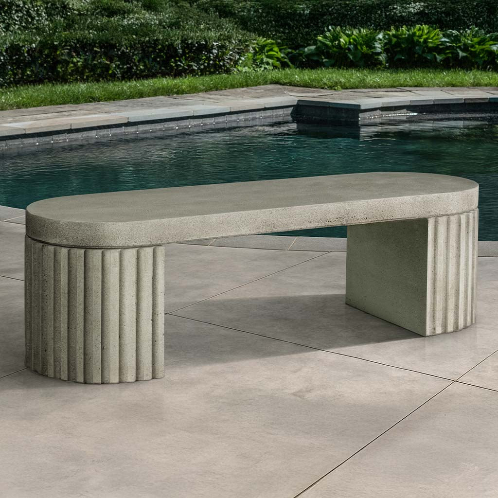 Dorchester Fluted Modern Bench