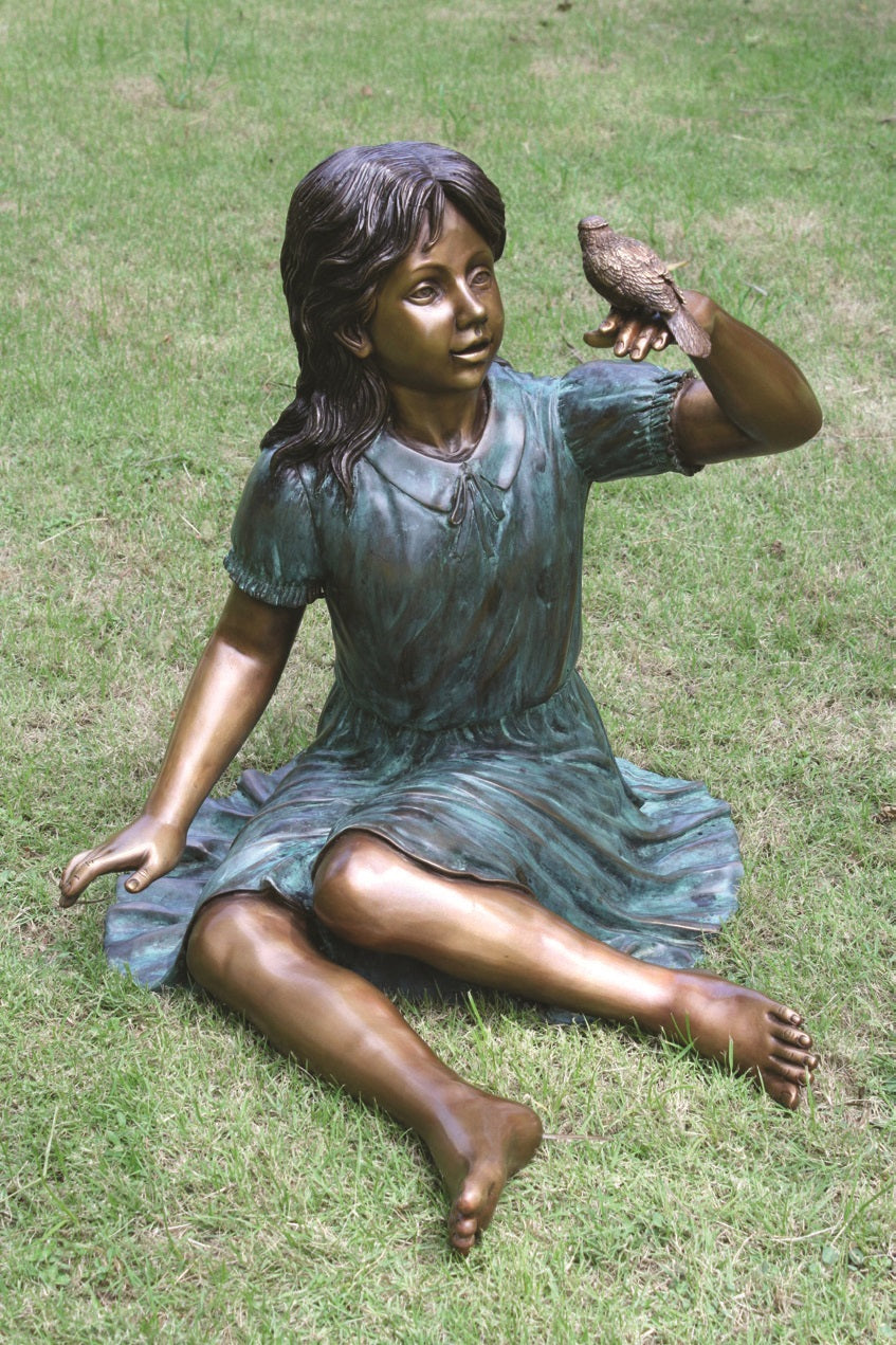 Brass Baron Robin Sculpture
