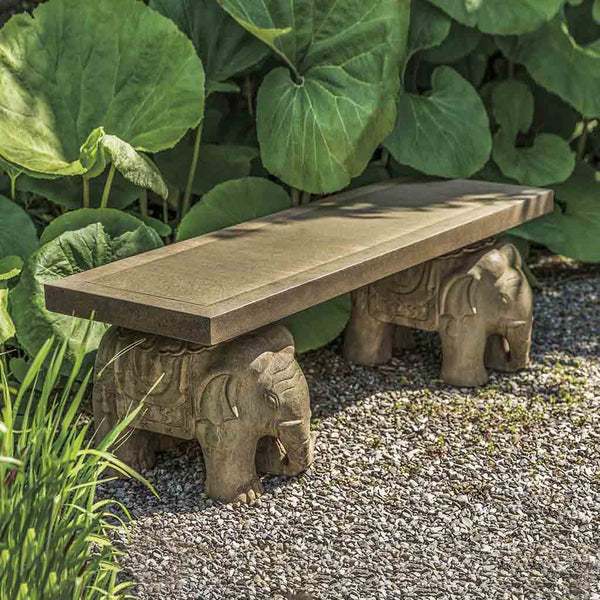 Elephant Outdoor Garden Bench