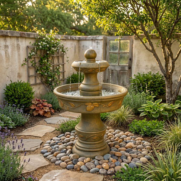 English Ivy Tiered Garden Water Fountain