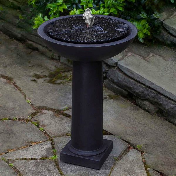 Equinox Birdbath Garden Water Fountain