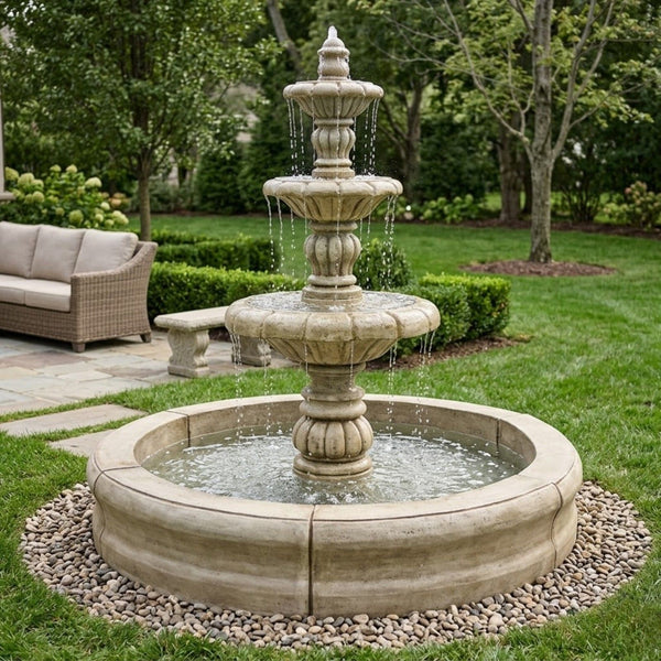 Espana Fountain with Medium Fiore Pond