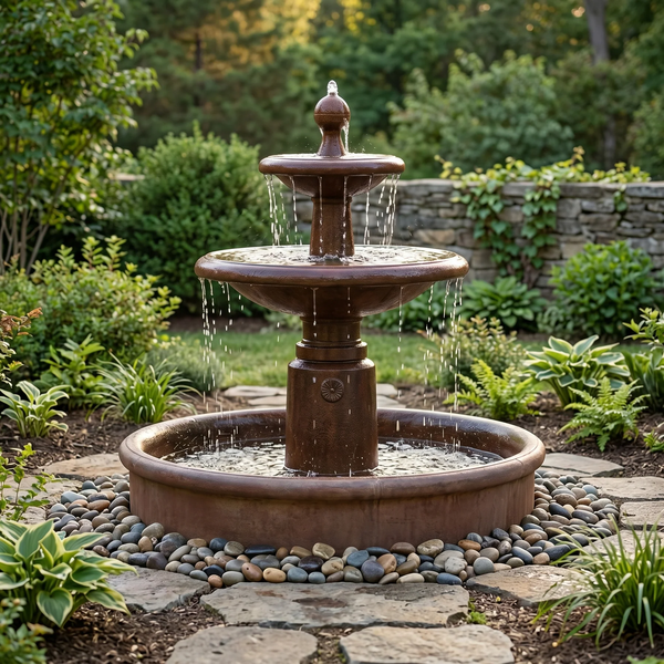 Esplanade Two Tier Garden Water Fountain