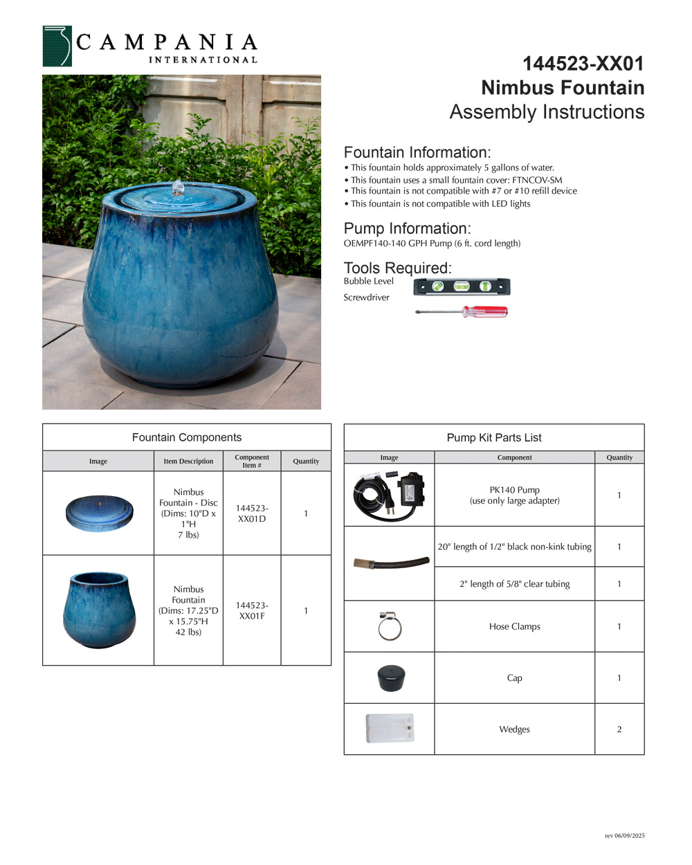Nimbus Modern Fountain