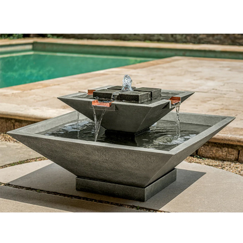 Facet Modern Outdoor Fountain