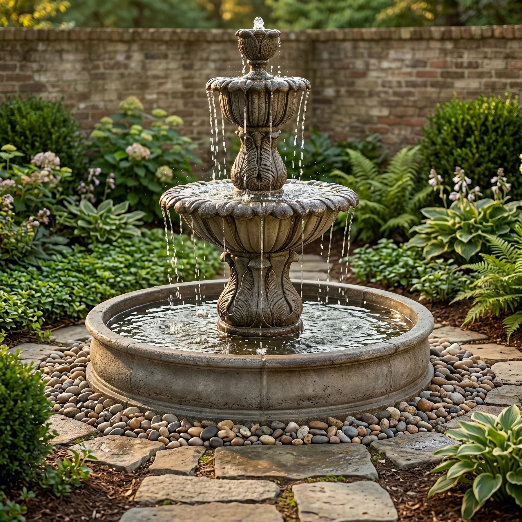 Florica Brevis Pond Fountain