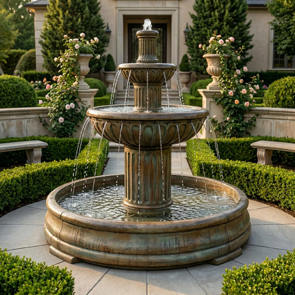 Fluted Fountain in Grando Pool
