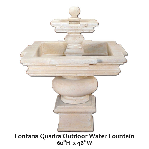 Fontana Quadra Outdoor Water Fountain