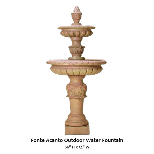 Fonte Acanto Outdoor Water Fountain