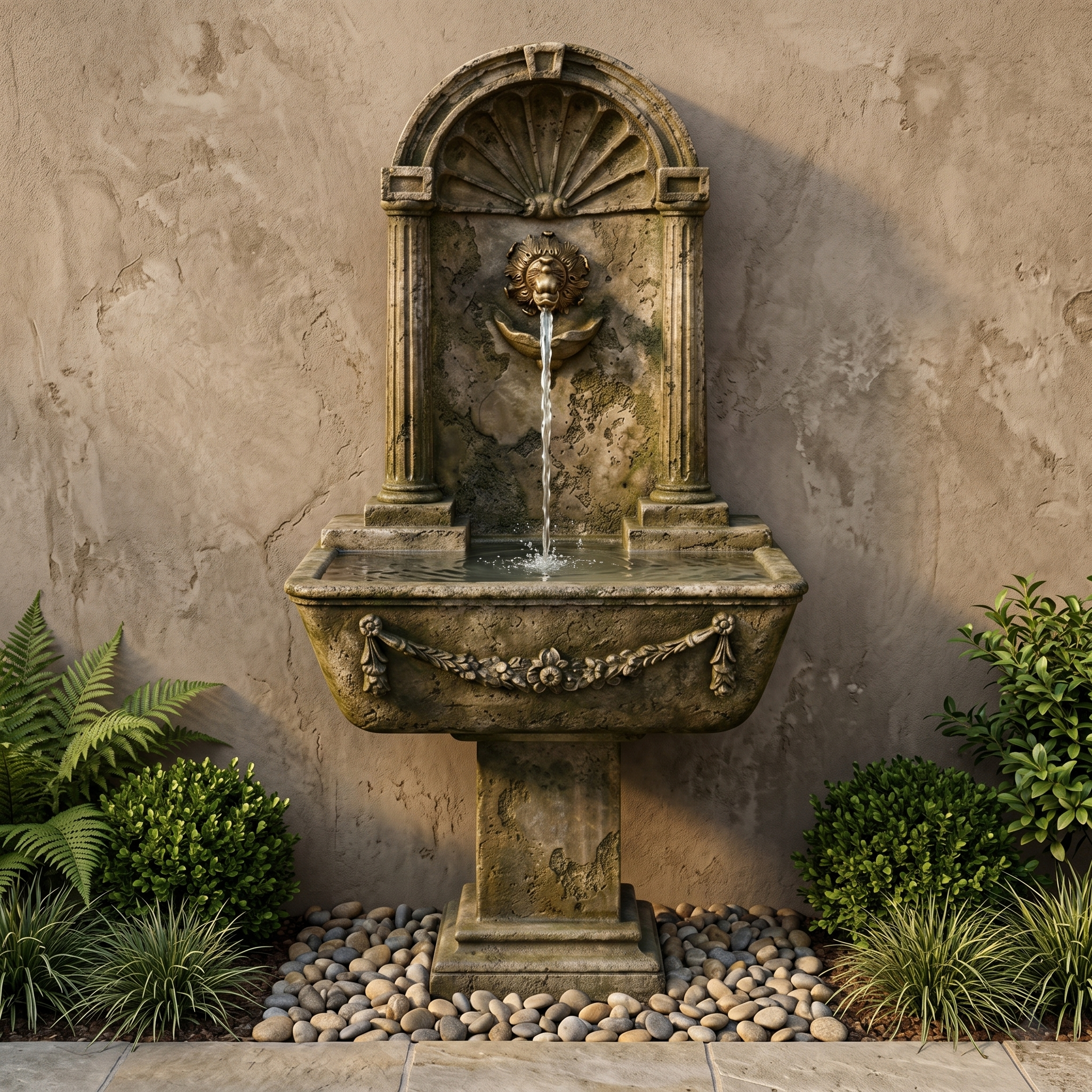 Foritalico Outdoor Water Fountain for Bronze Spout