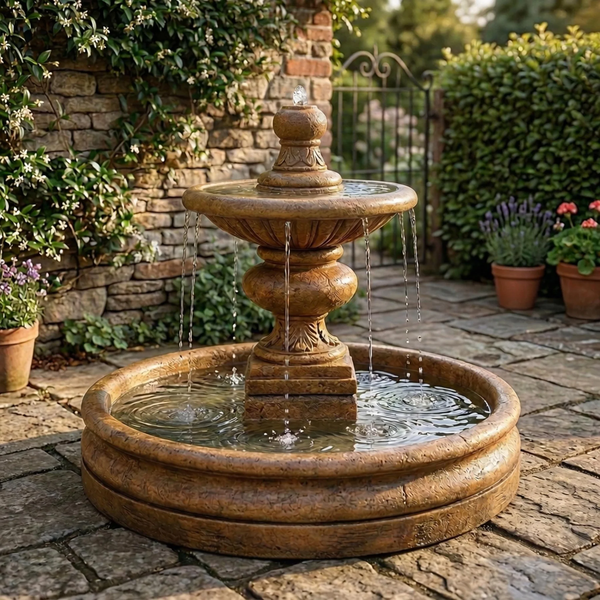 planter pot water fountain Mall Planter Extra Large Outdoor Water Fountain