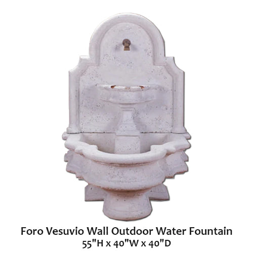 Foro Vesuvio Wall Outdoor Water Fountain