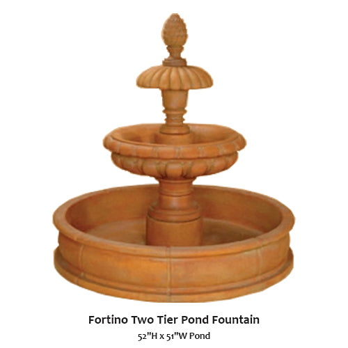 Fortino Two Tier Pond Fountain