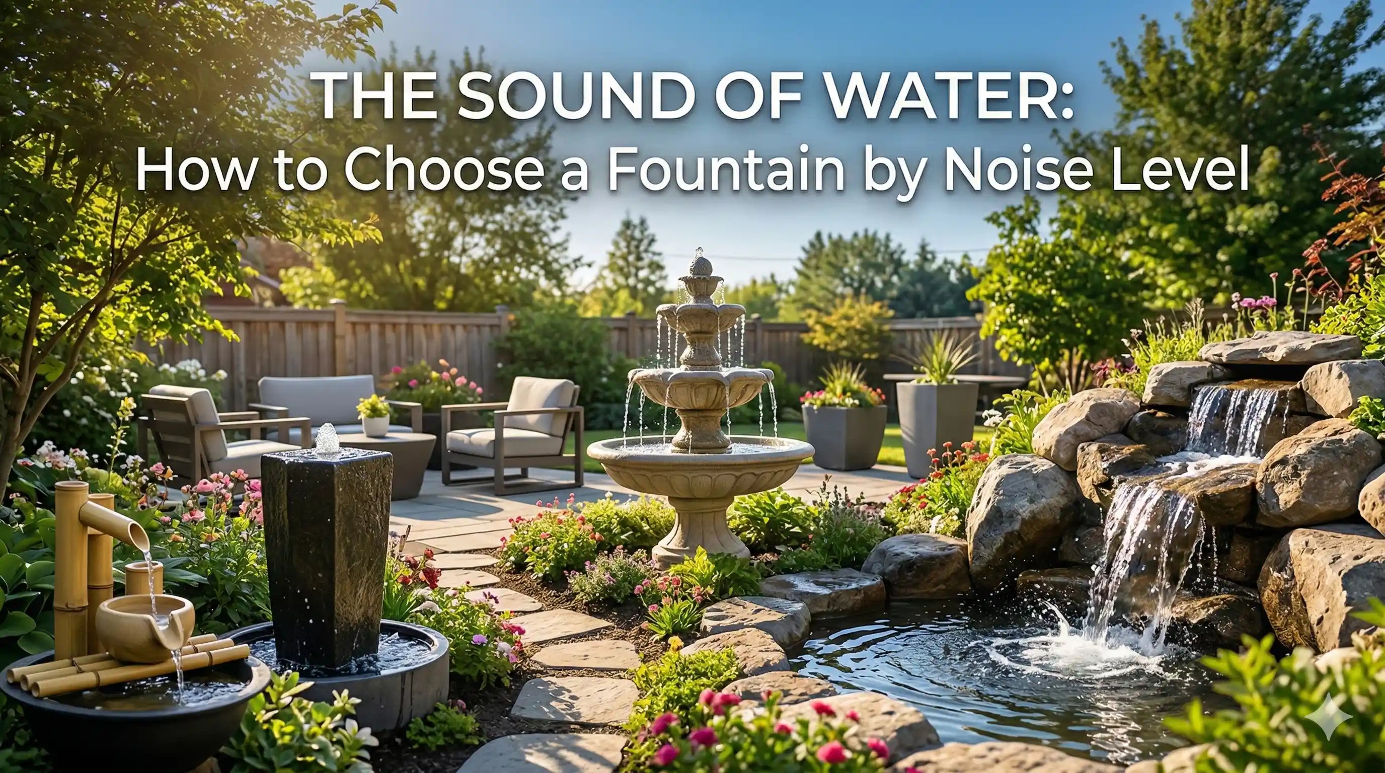 Fountain noise level