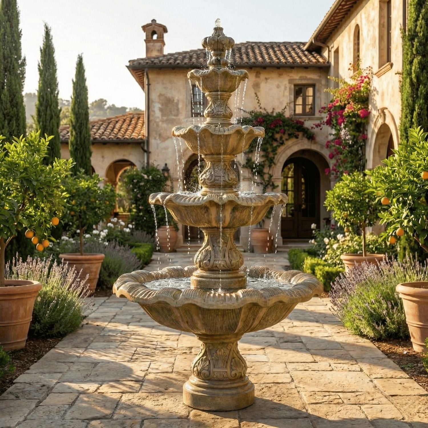 Four Tier Renaissance Fountain