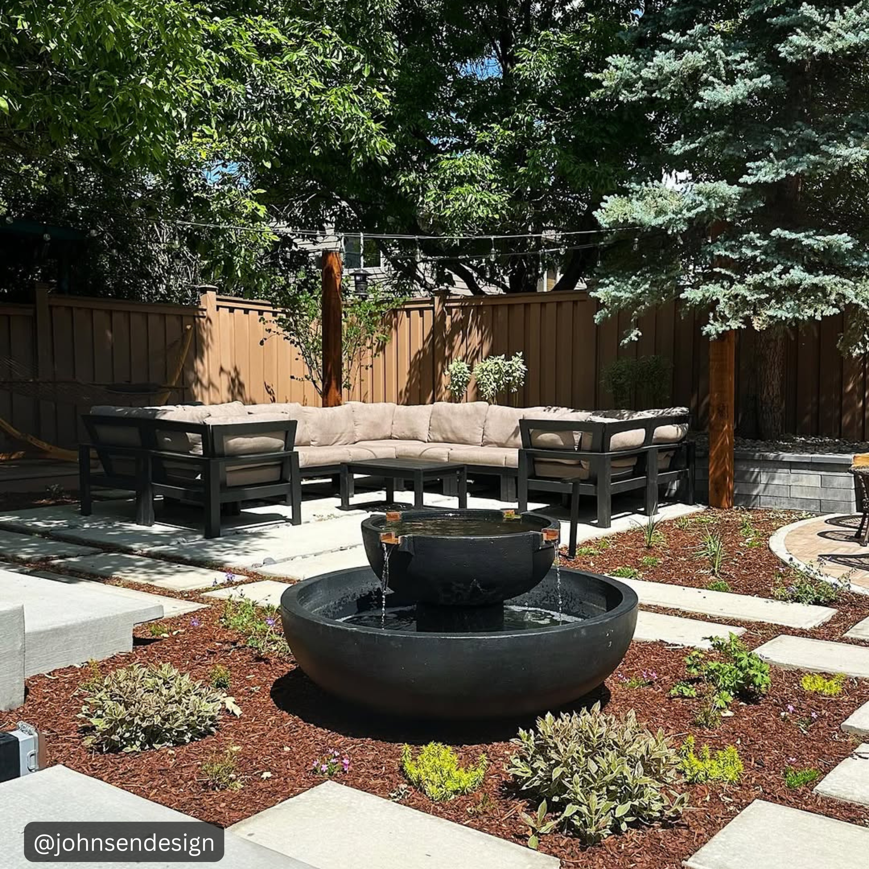 29" Del Rey Tiered Garden Fountain