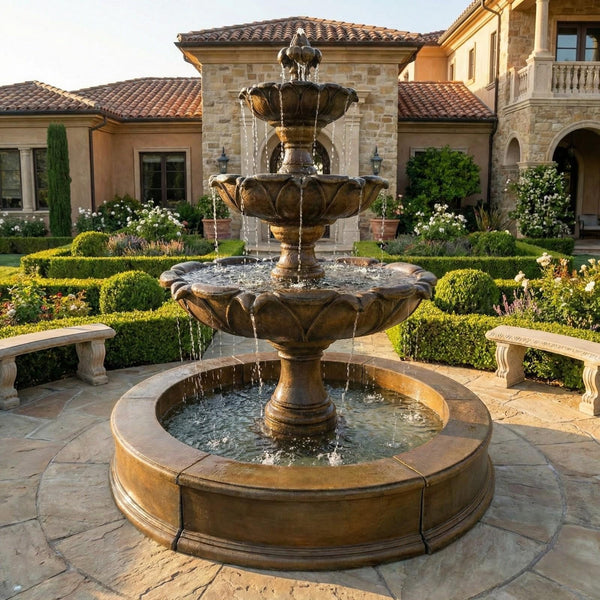 Gardenia Three Tier Easy Pond Fountain