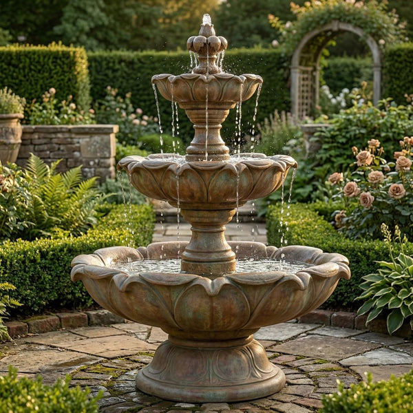 Gardenia Three Tier Fountain - Short