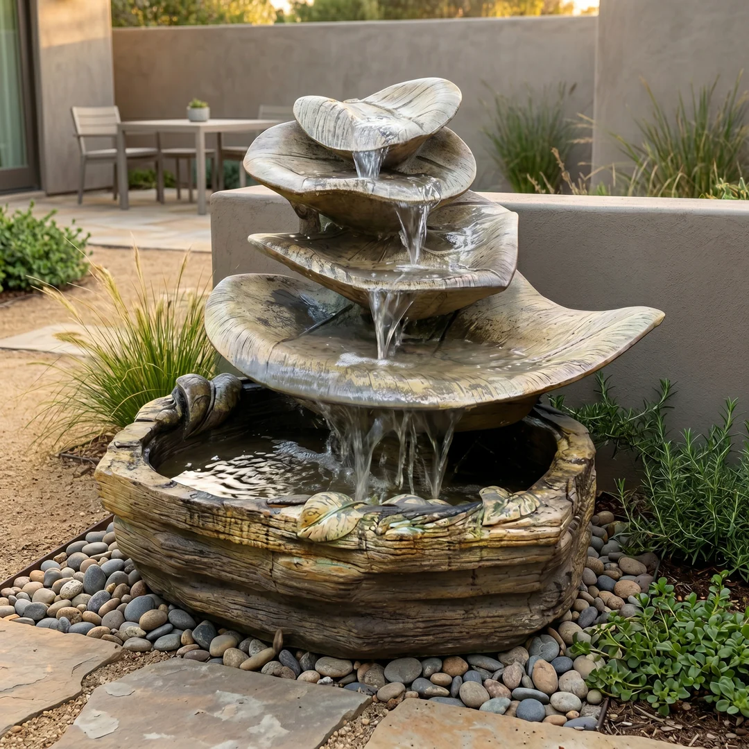 Giant Leaf Garden Fountain