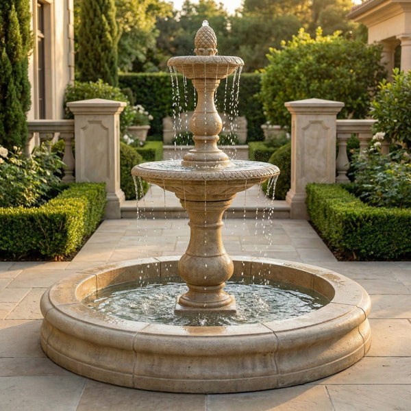 Gran Vista Outdoor Fountain with Fiore Pond
