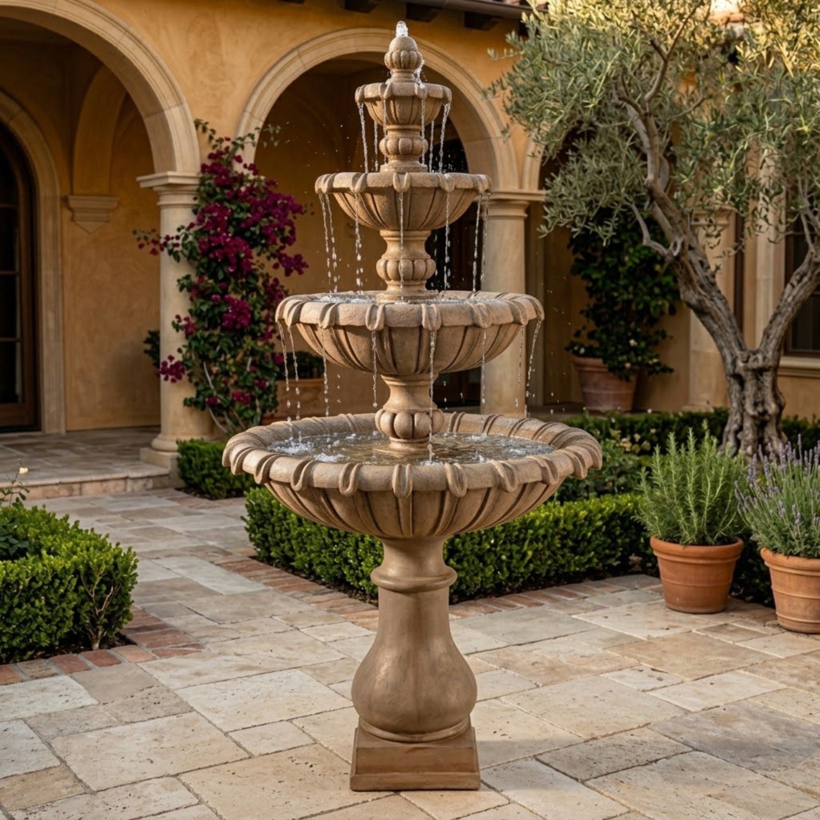 Grand Chateau Four Tier Fountain