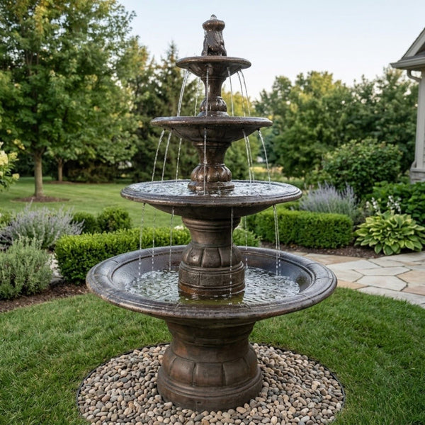 Grande Contemporary Four Tier Fountain