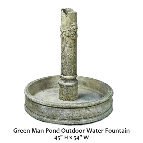 Green Man Pond Outdoor Water Fountain