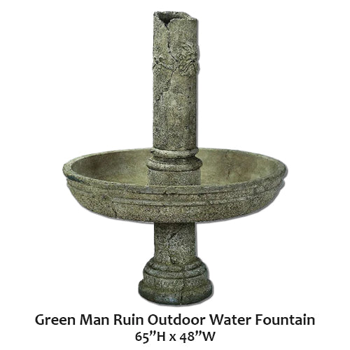 Giannini Garden Green Man Ruin Water Fountain