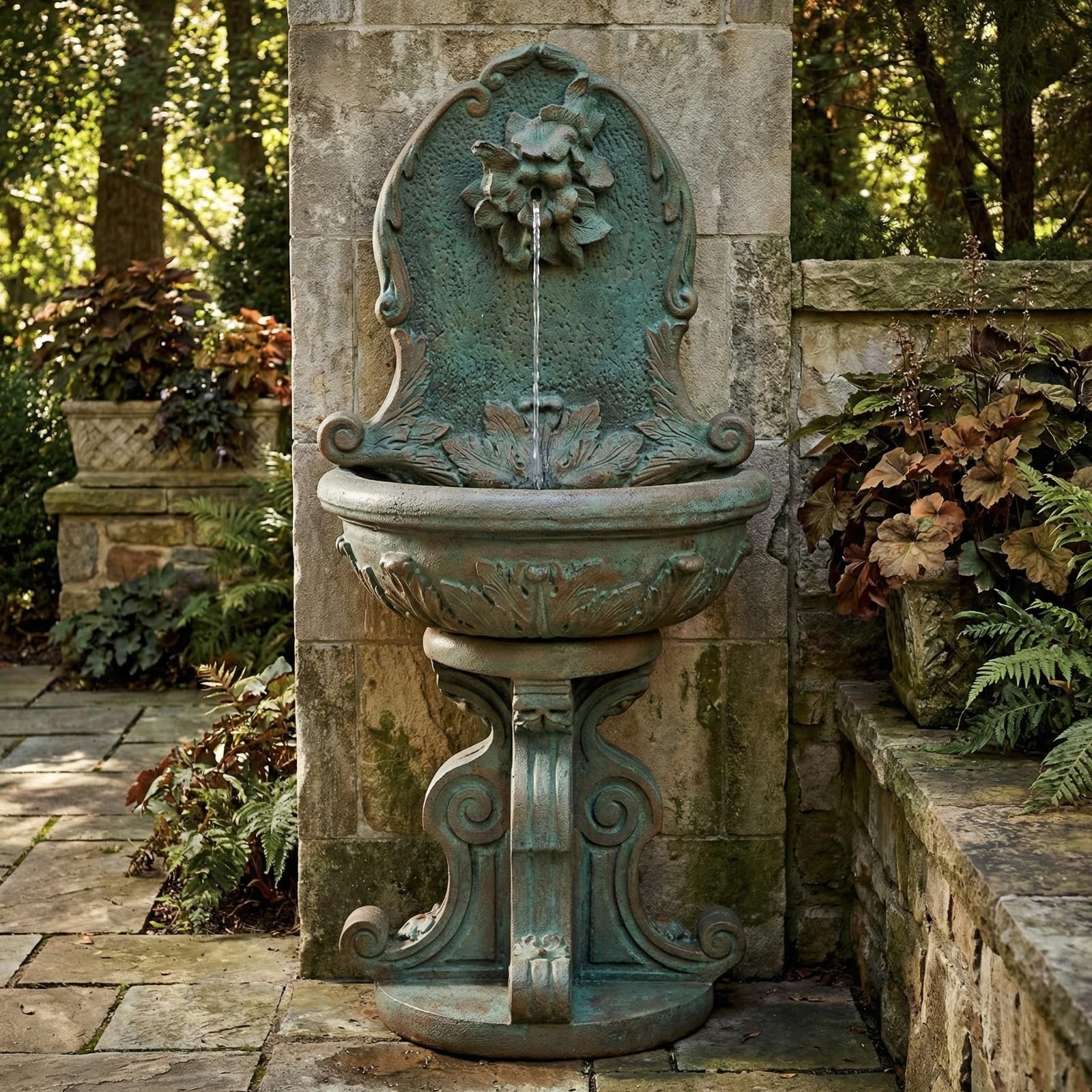 Hummingbird Wall Outdoor Fountain