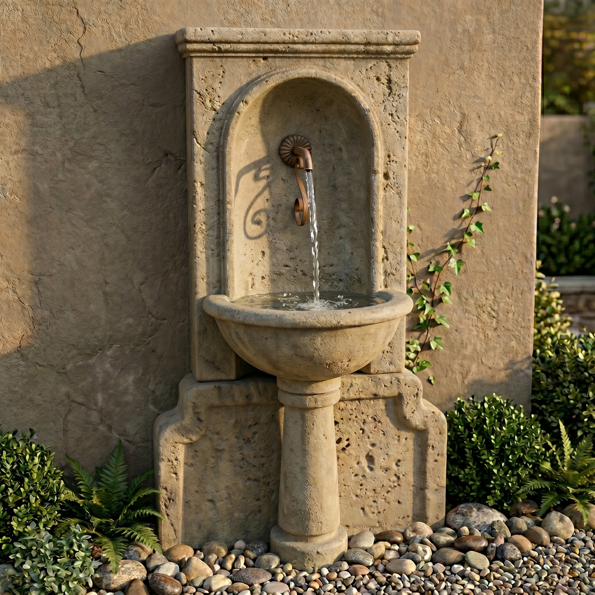 Imperia Antica Wall Fountain For Rustic Spout