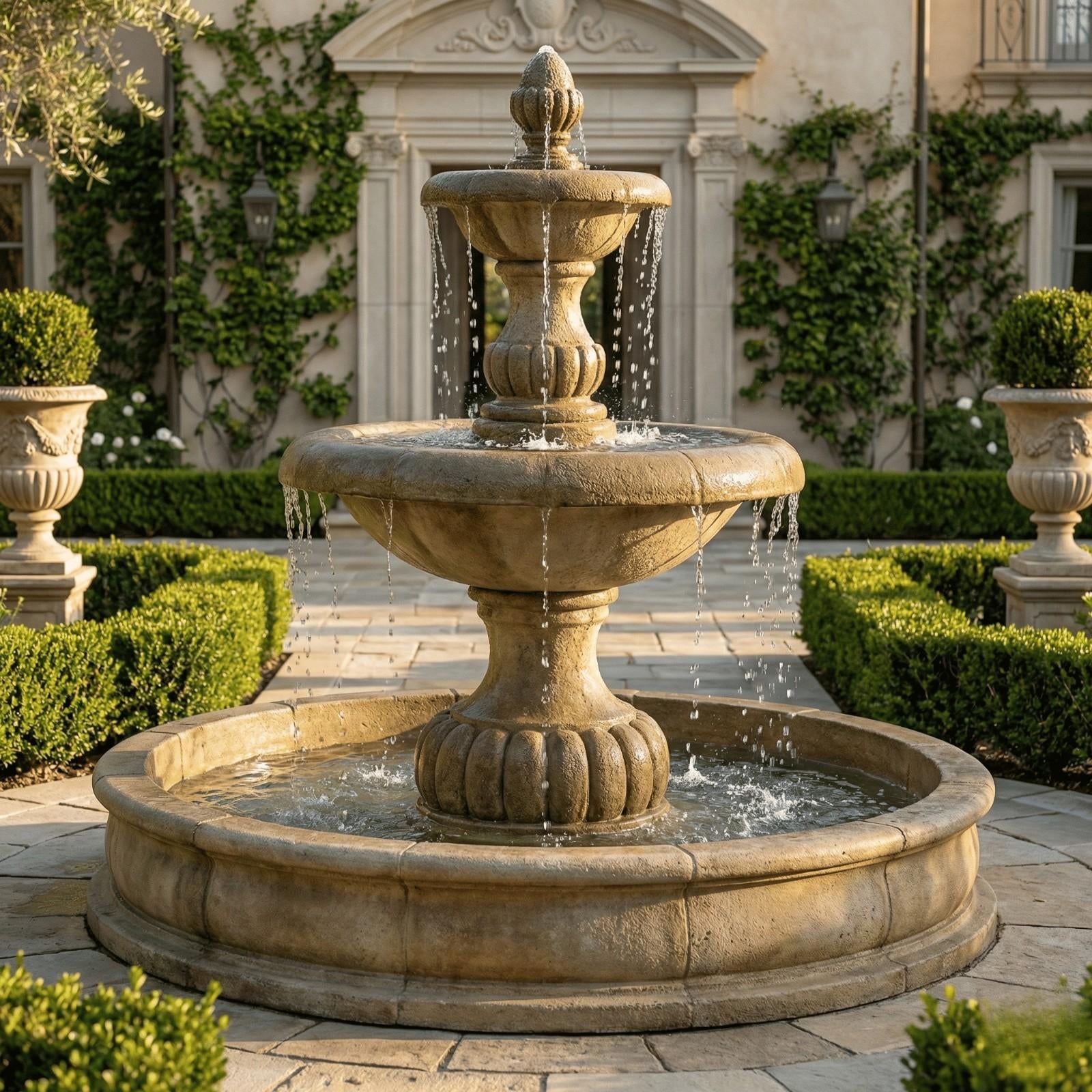 Isola Two Tier Pond Fountain