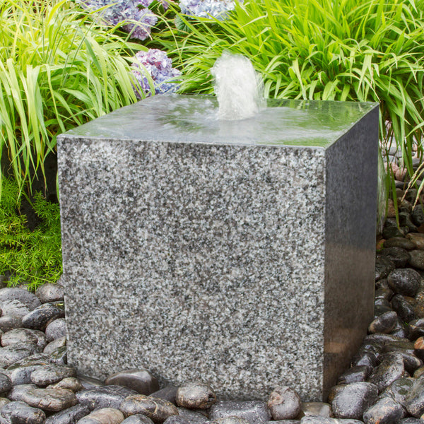 Kanji Granite Cube Fountain