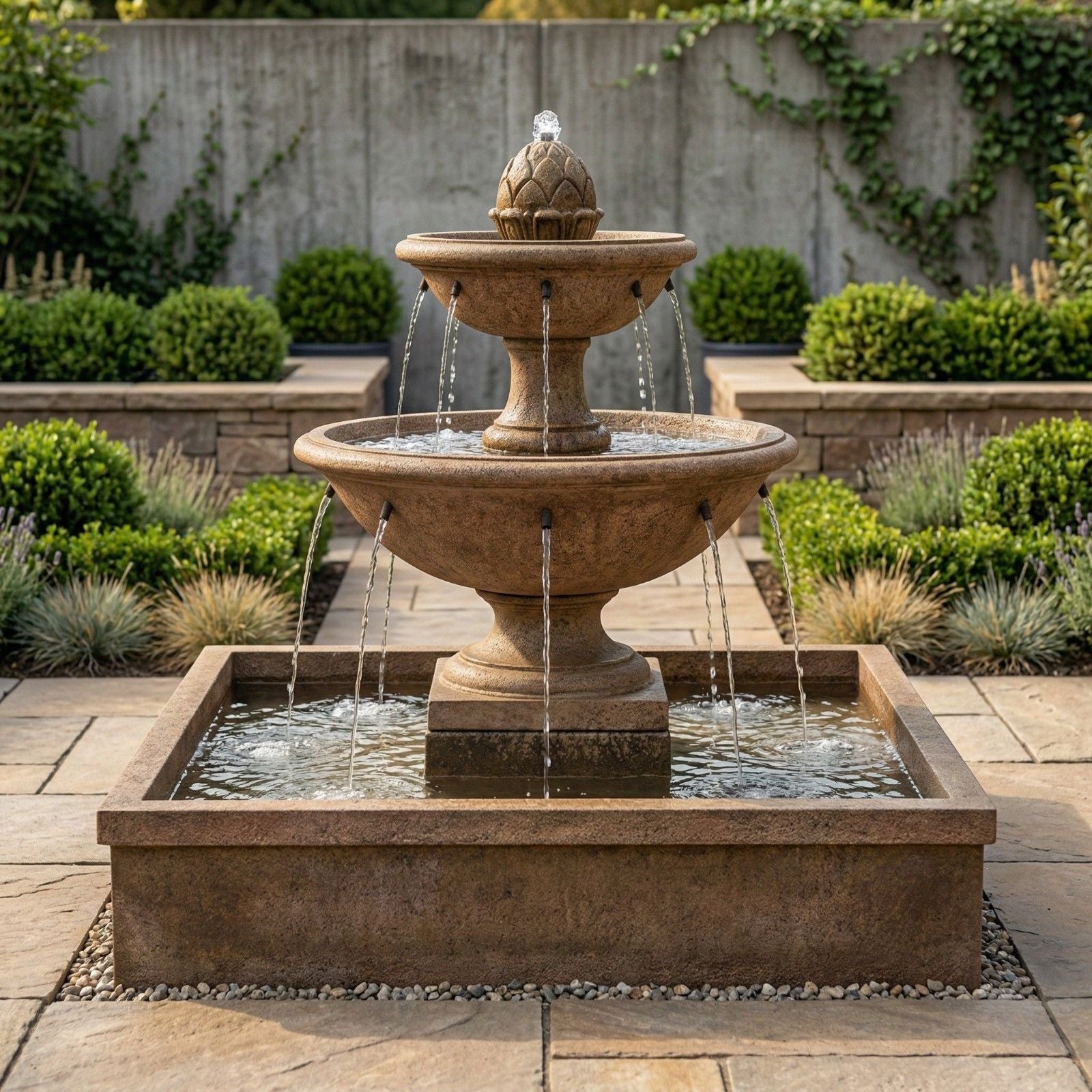 La Mirande Outdoor Water Fountain