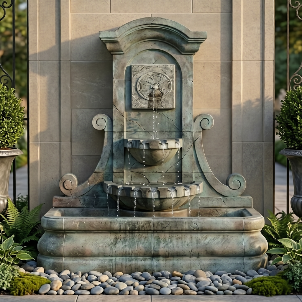 LaMura Rossette Flat Wall Fountain